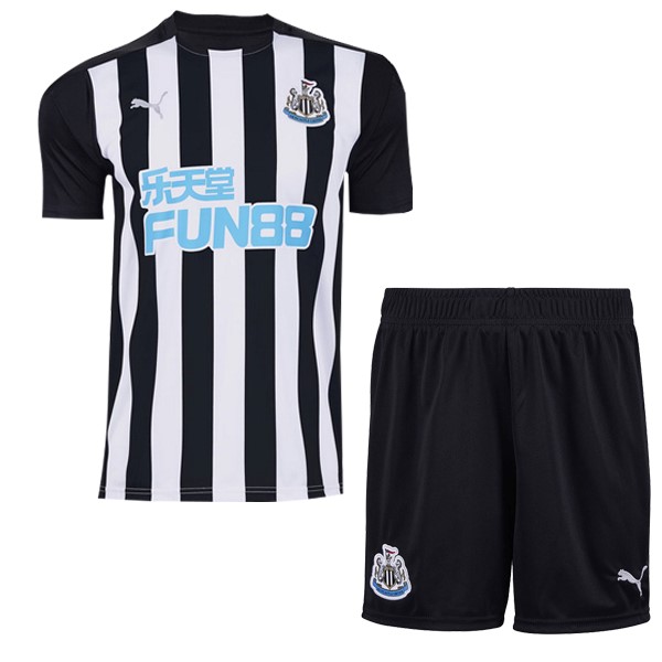 Trikot Newcastle United Heim Kinder 2020-21 Weiß Schwarz Fussballtrikots Günstig